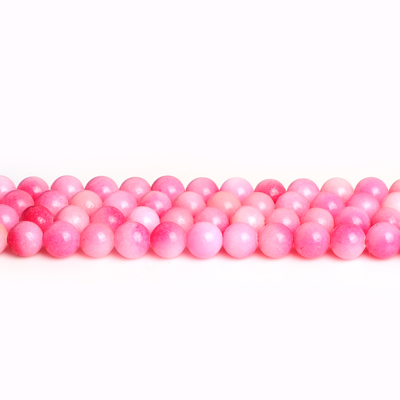 High Quality Juicy Peach Jaspe Natural Stone Round Loose Ball Beads 15" Strand 4 6 8 10 12 14MM DIY Jewelry Making Bracelet