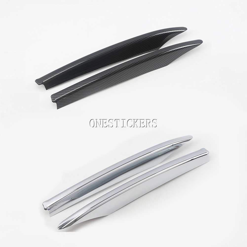For Jaguar XE/XEL X760 2017 2018 2019 ABS Car Styling Accessories Front Fog Lamp Foglight Strips Trim Cover Decorative Sticker
