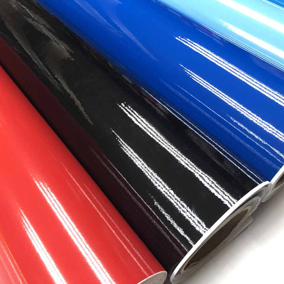 10/20/30/40/50*152CM Black Glossy Vinyl Film Gloss Glossy Car Wrap Foil Sticker With Air Bubble Free Motorcycle Car Wrapping
