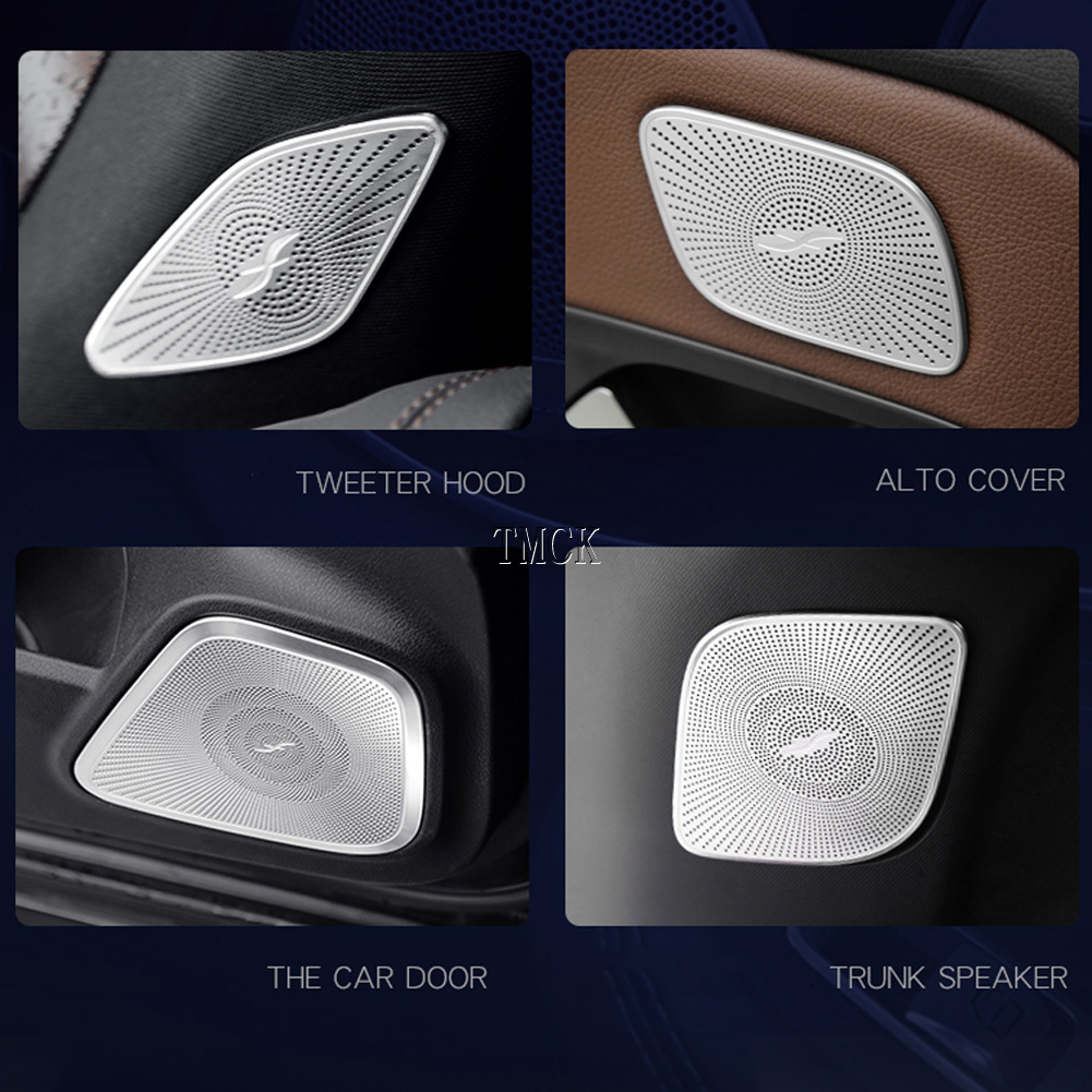 For Mercedes Benz A B CLA GLB GLA Class W177 W247 C118 X247 H247 2020 2021+ Car Door Dashboard Trunk Audio Speaker Cover Trim