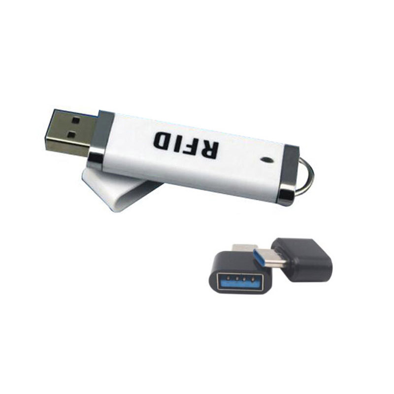RF USB RFID Card Reader For Android Mini 125khz TK4100 or 13.56mhz MF NFC Portable Scanner Type C