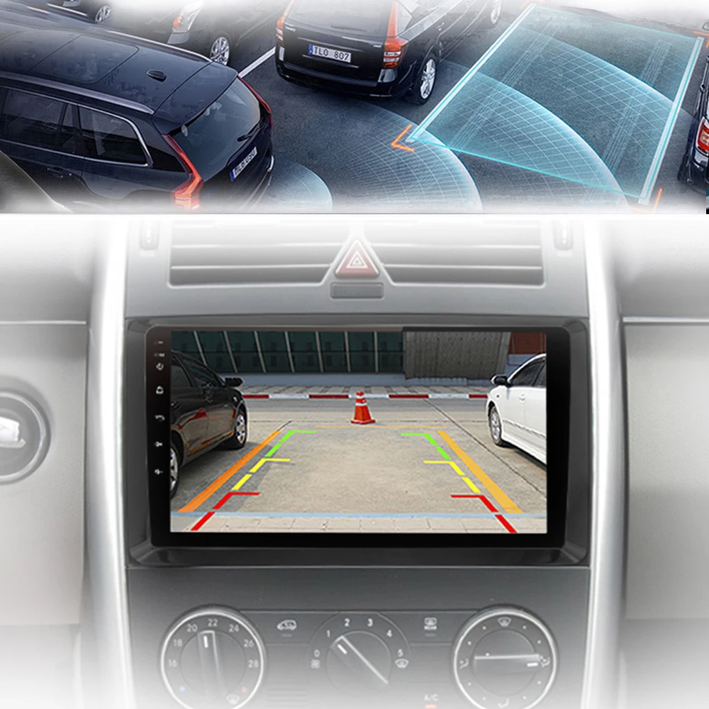 Android Auto Car Radio Carplay for Mercedes Benz B200 Sprinter W906 W639 AB Class W169 W245 Viano Vito GPS Navi 2 Din WIFI 4G