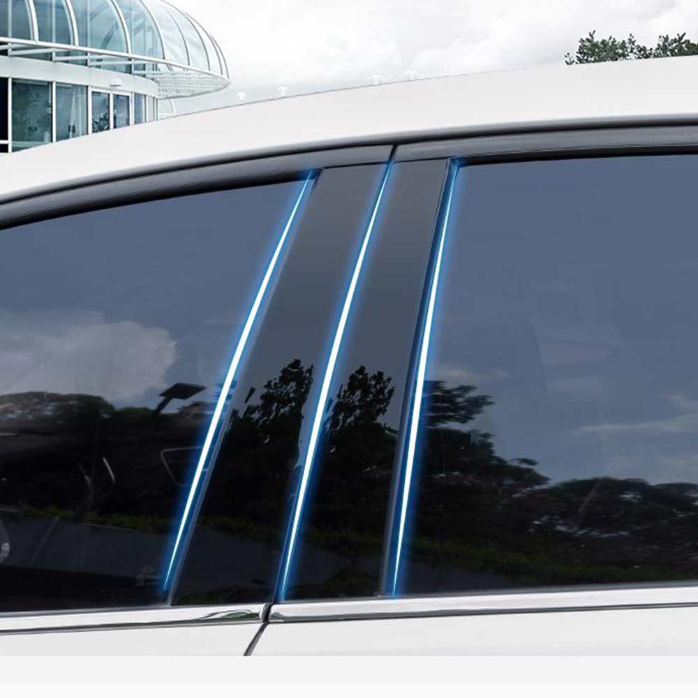 10pcs/Set Car Door Window BC Pillar Posts Center Trim Cover Stickers For Mazda CX-5 CX5 2011-2019 Auto Exterior accessories