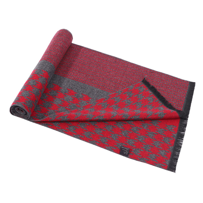 Autumn Winter Women's Wool Scarf Designer Black White Houndstooth Pashmina Shawl Luxury Cashmere Scarves Wraps 180cm YD0516