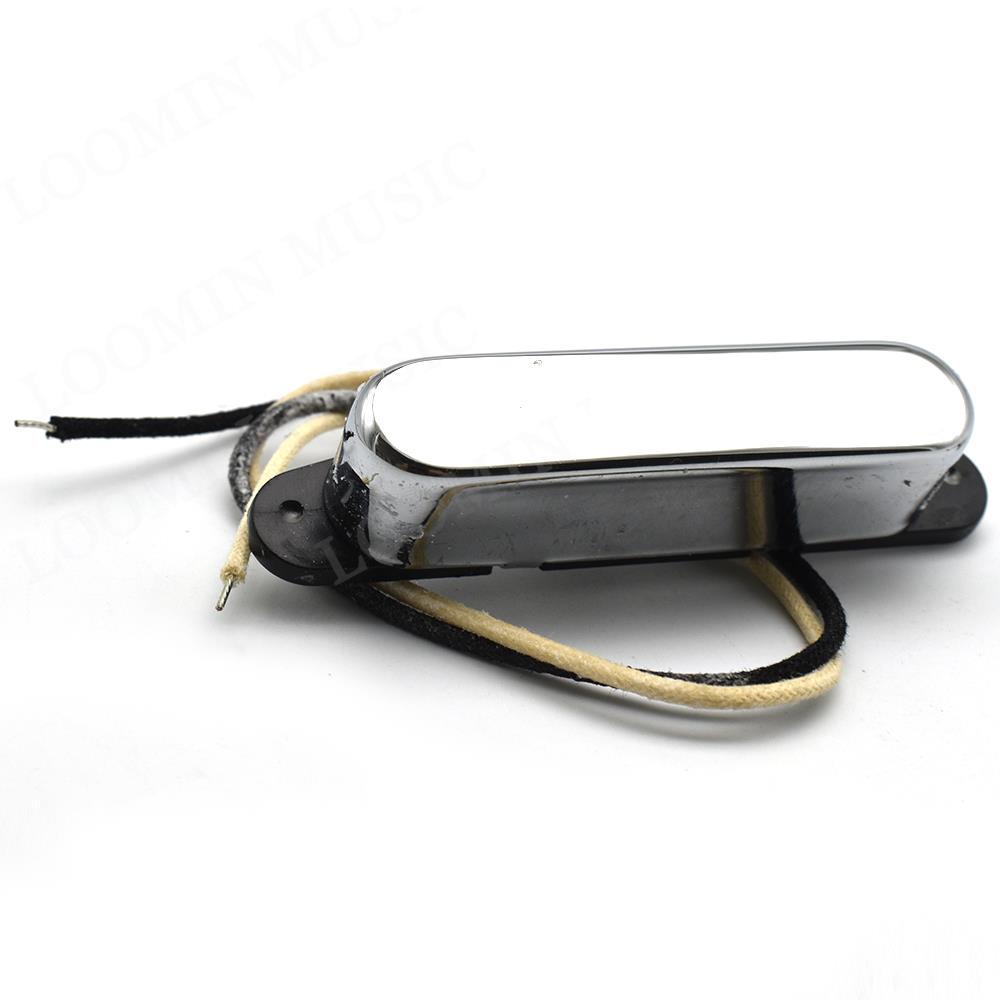 Vintage Alnico 5 Single Coil Pickup Neck Electric Guitar Pickup Chrome TL Guitar Parts-Warm Sound