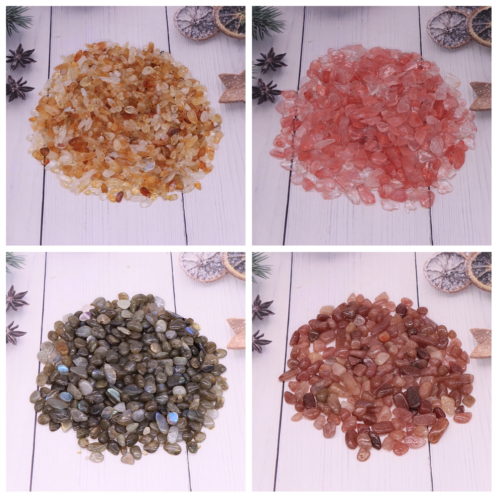 Natural Colorful Stone Gravel Minerals Quartz Healing Crystal For Jewelry Making Bulk Tumbled Gemstone Home Aquarium Decoration