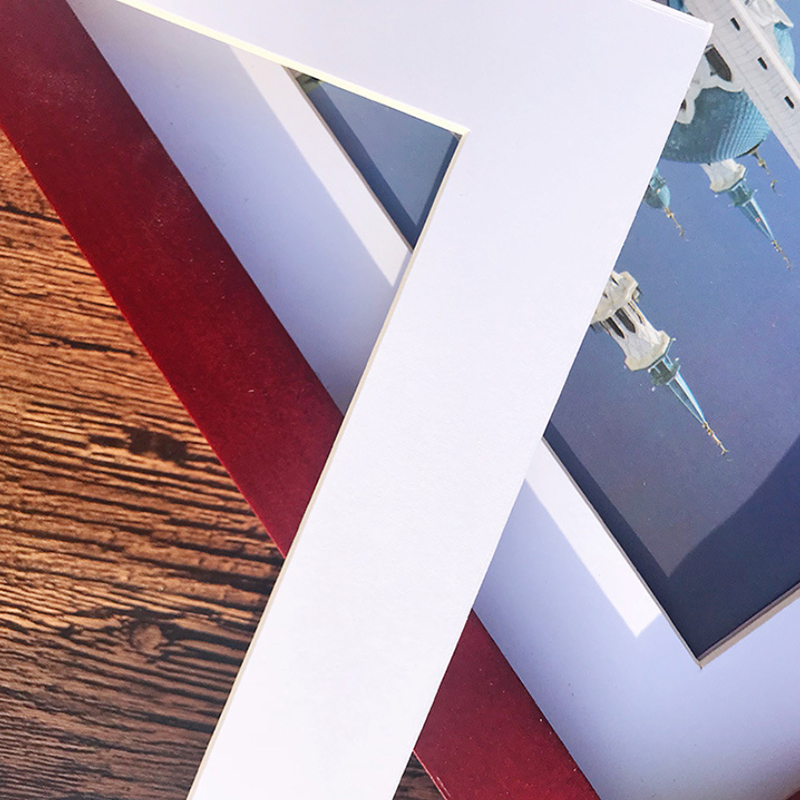 15Pcs White Mats Rectangle Mounts For 6/7/8/10/16 inch A4 A3 Picture Frames Decor Mat Paper Photo Frame H260306