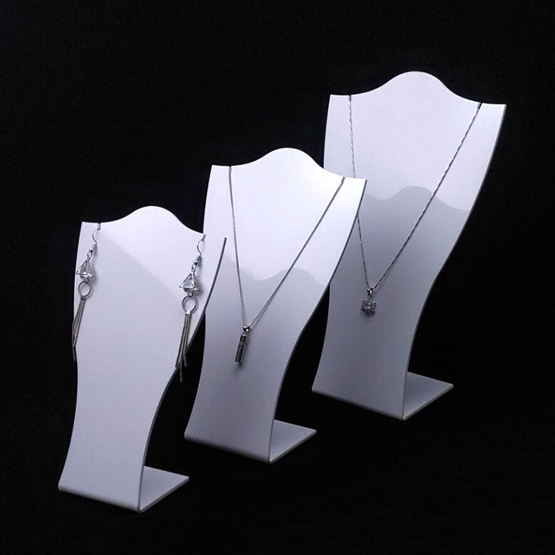 Jewelry set stand wear necklace & earring display holder support for earings and necklaces mannequin jewellry jewerly exhibitor
