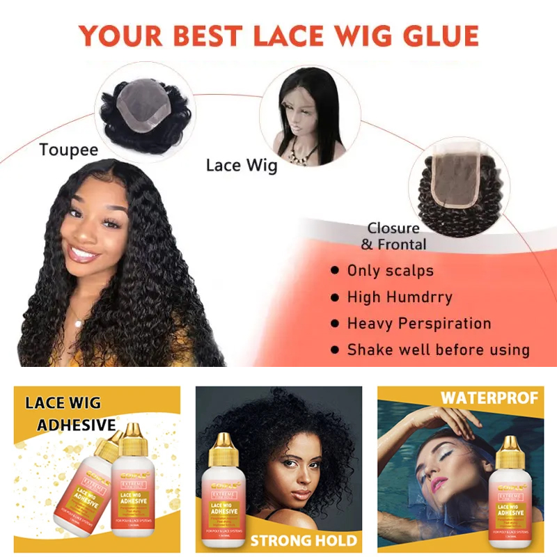 GOIPLE Lace Wig Glue Extreme Firm Hold Bonding Adhesive for Poly and Lace Systems Hair Styling Product