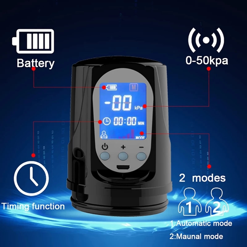 Electric Penis Pump Penis Enlargement Extend Pump Penis Trainer Male Masturbators Cup Dick Pump Sex Toys for Men Dick Enlarger