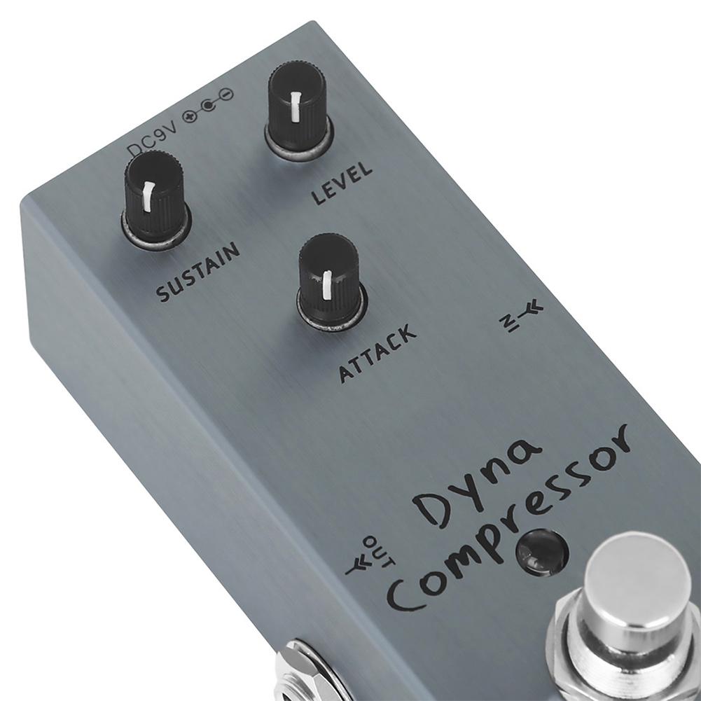 Metal Electric Guitar Effects Pedal Dyna Compressor Overdrive Pedal Volume Tone Knob Effect Pedals With Steel Metal Shell
