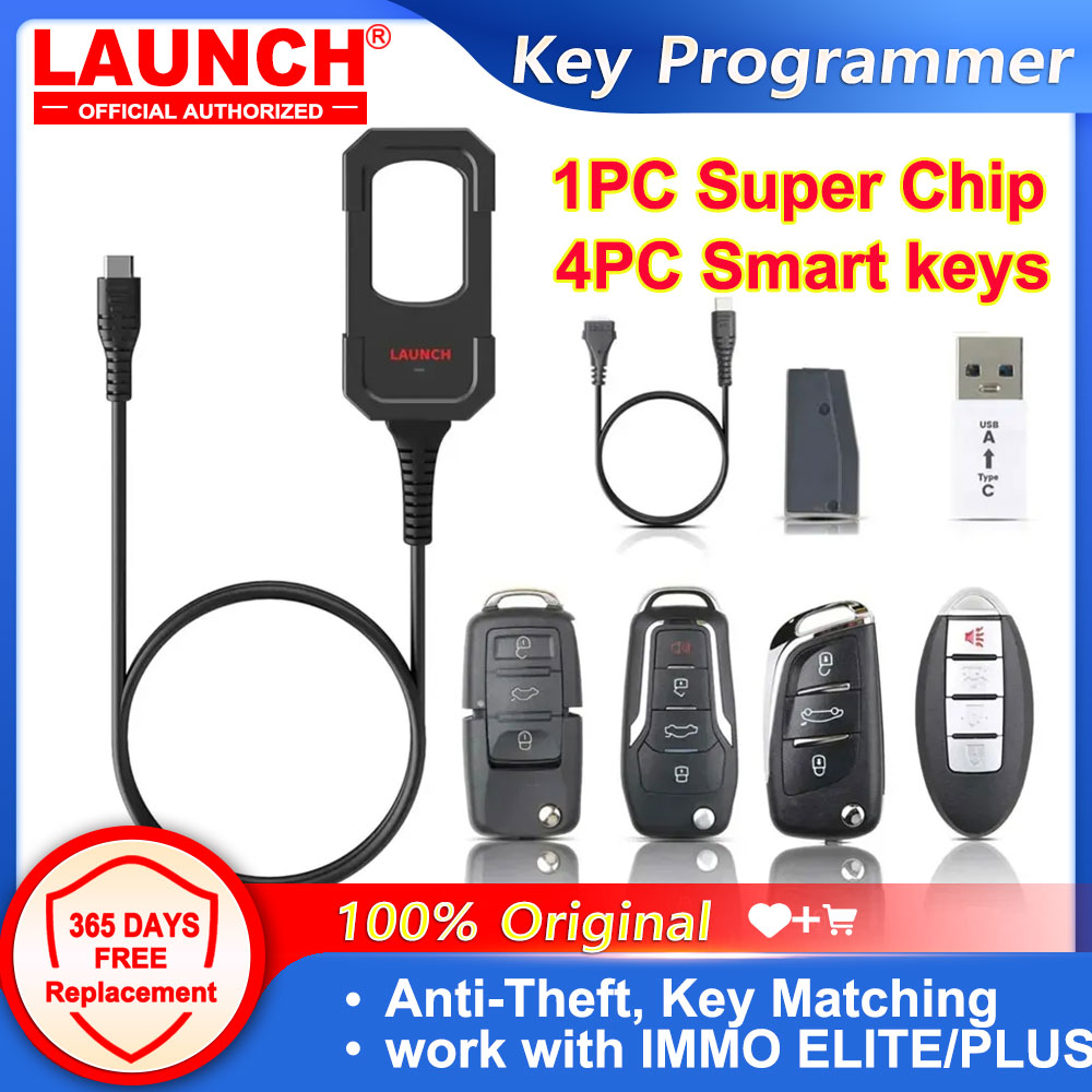 LAUNCH X431 Key Programmer x 4 Keys Set IMMO Programming Tools work with X431 PAD V/ IMMO ELITE/IMMO PLUS /PROG 3