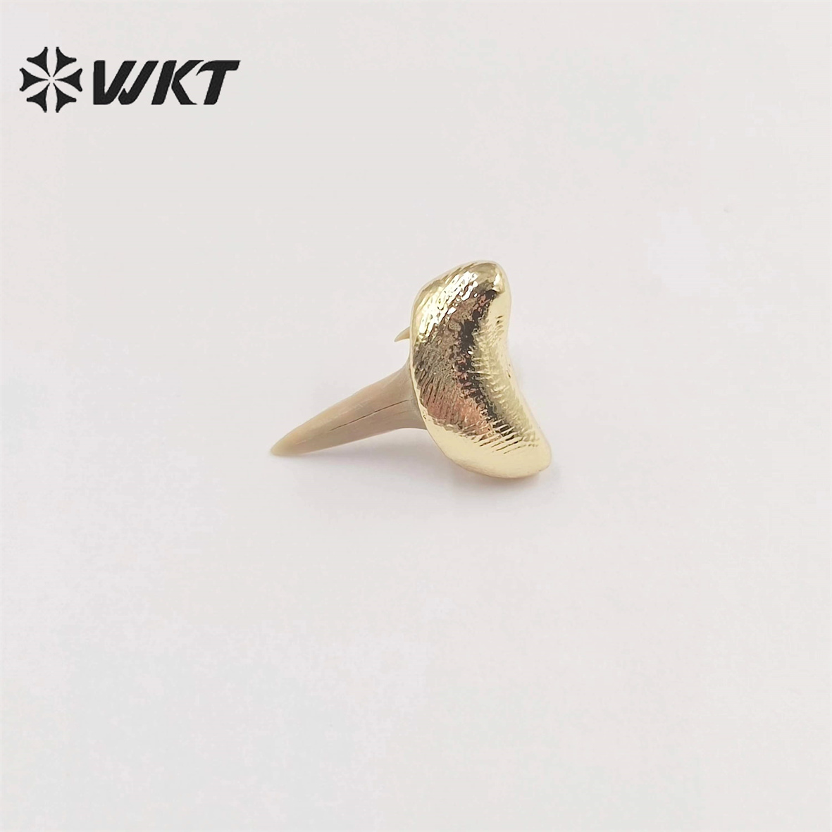 WT-E715 New Unique Specimen Tooth Earrings 18k Gold Plated Fine Jewelry Studs For Women Gift Boho Style Accessories