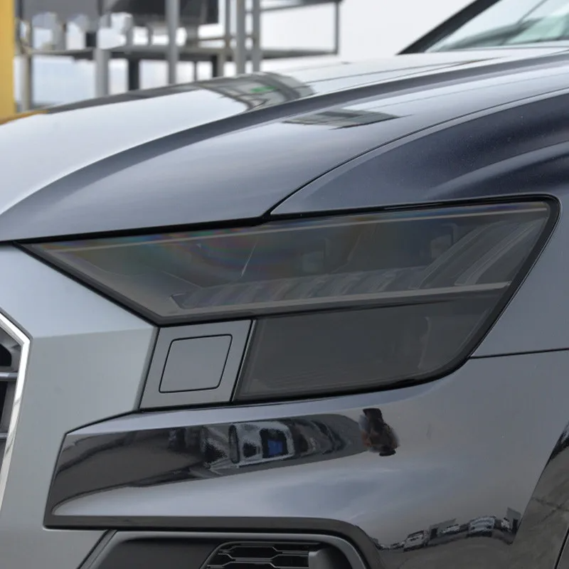 For Audi Q2 Q3 F3 8U Q5 Q7 4M Q8 SQ2 SQ5 SQ8 RSQ3 RSQ8 HD Car Headlight Protective Film Tint TPUSticker Auto Headlamp Decor Film