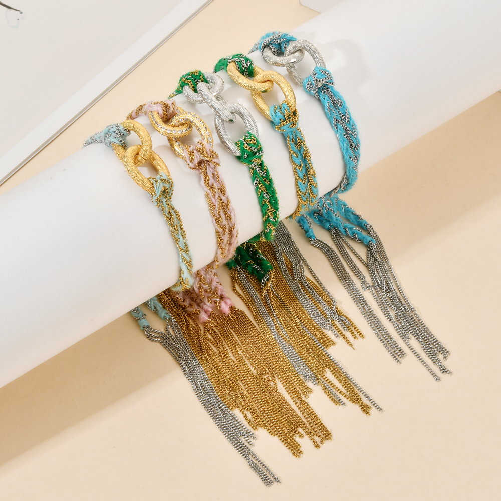 Boho New Pave Crystal Charm Bracelet Women Multilayer Adjustable Bohemian Braided Rope Jewelry Pulsera Chain Bracelet Friendship