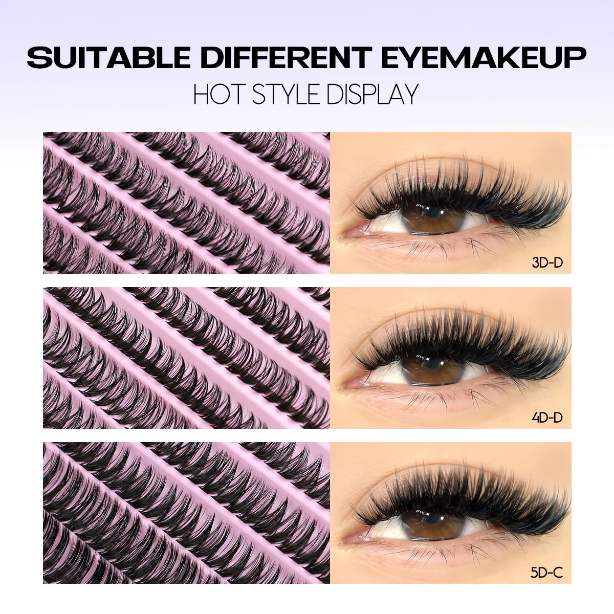 DIY Lash Extension Kit Individual Eyelash Extension Kit Cluster Lashes Kit Lash Glue r for Eyelash Extensions Makeup 240624