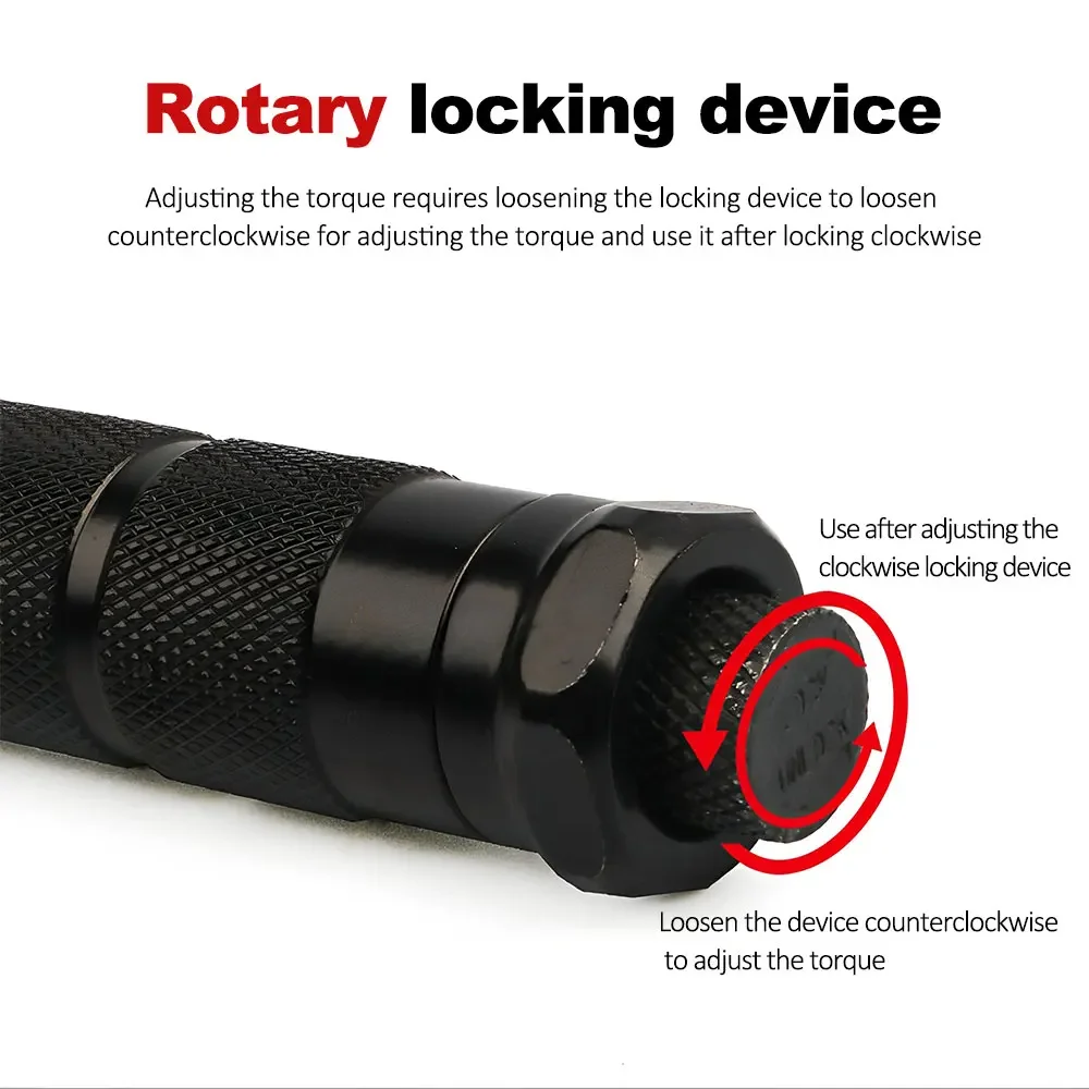 5-210N.m Torque Wrench 1/2'' 3/8'' 1/4'' Drive Click Preset Bicycle Torques Key Two-way Ratchet Car Bike Automotive Hand