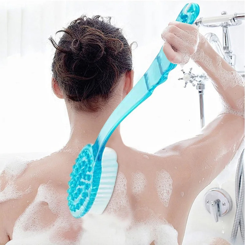 1pc Back Body Bath Shower Cleaning Brushes Bath Brush Long Handle Exfoliating Scrub Skin Massager Exfoliation Bathroom Brush 240624