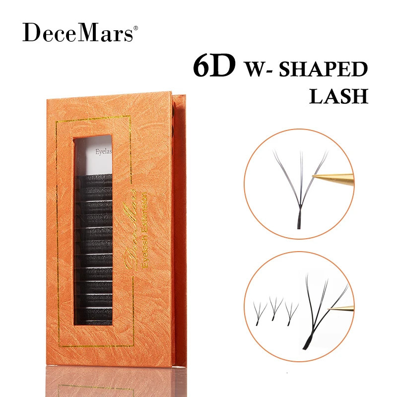 DeceMars 6D-W shaped eyelash extension 240624