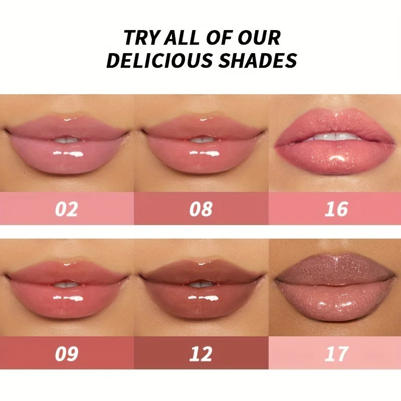 6 Color Mirror Pearl Lip Gloss Waterproof Long Lasting Lipstick Shine Glitter Lip Gloss Women Makeup Cosmetic 240621