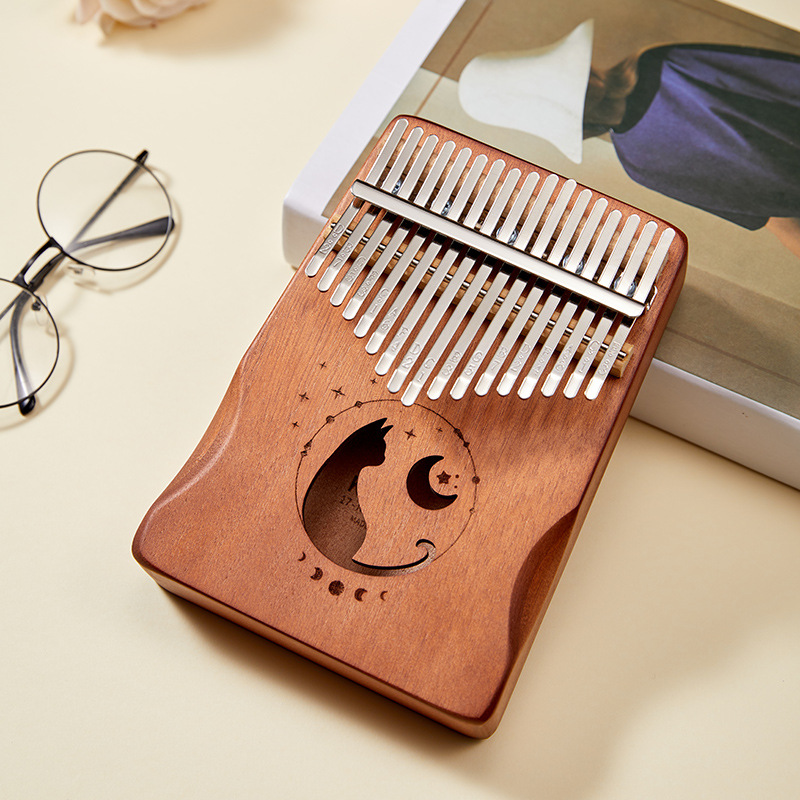 Kalimba 17 keys Professional Kalimba Thumb Piano Solid Wood Veneer Keyboard Musical Instrument Finger Piano Christmas Present