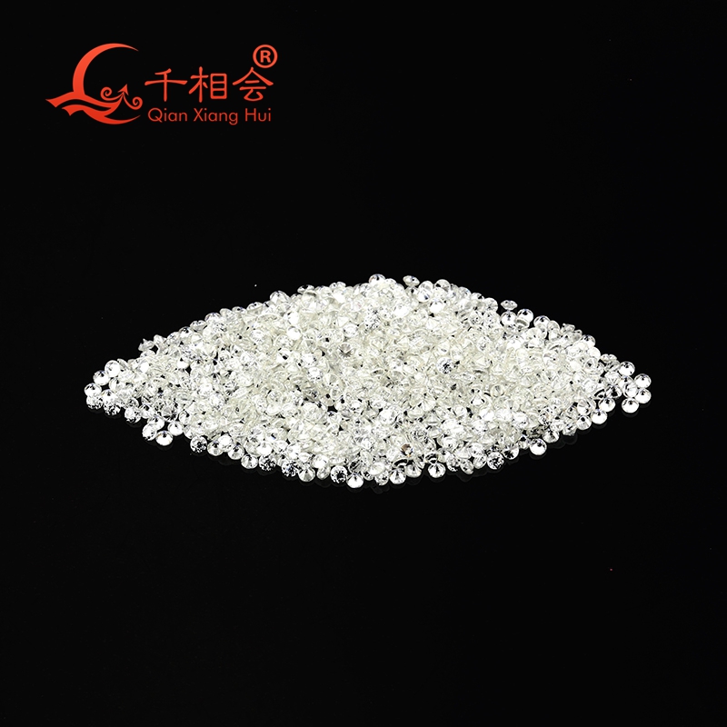 1CT per bag wholesale white color 0.9mm to 3.0mm EF small melee size moissanite round shape loose stone Lab Grown gemstone