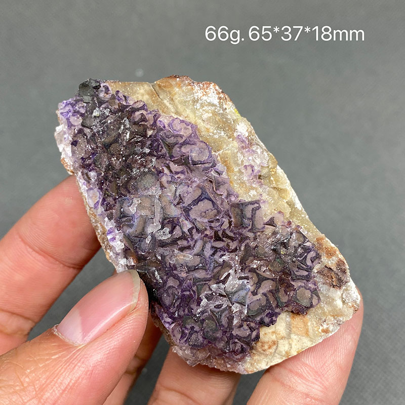 100% Natural purple stepped fluorite cluster mineral specimens Gem level Stones and crystals