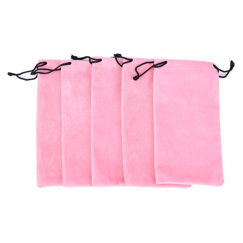 10pcs/lot In Velvet Material Very Soft Eyeglasses Pouch Drawstring Sunglass Bag Eyewear Cases Bags
