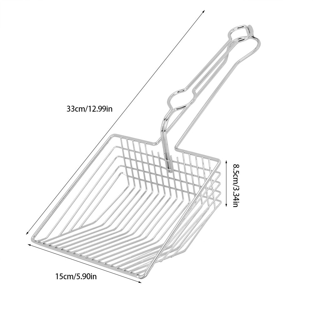 Hollow Design Metal Cat Litter Scoop Scooper Poop Pet Sand Shovel Cleaning Tool
