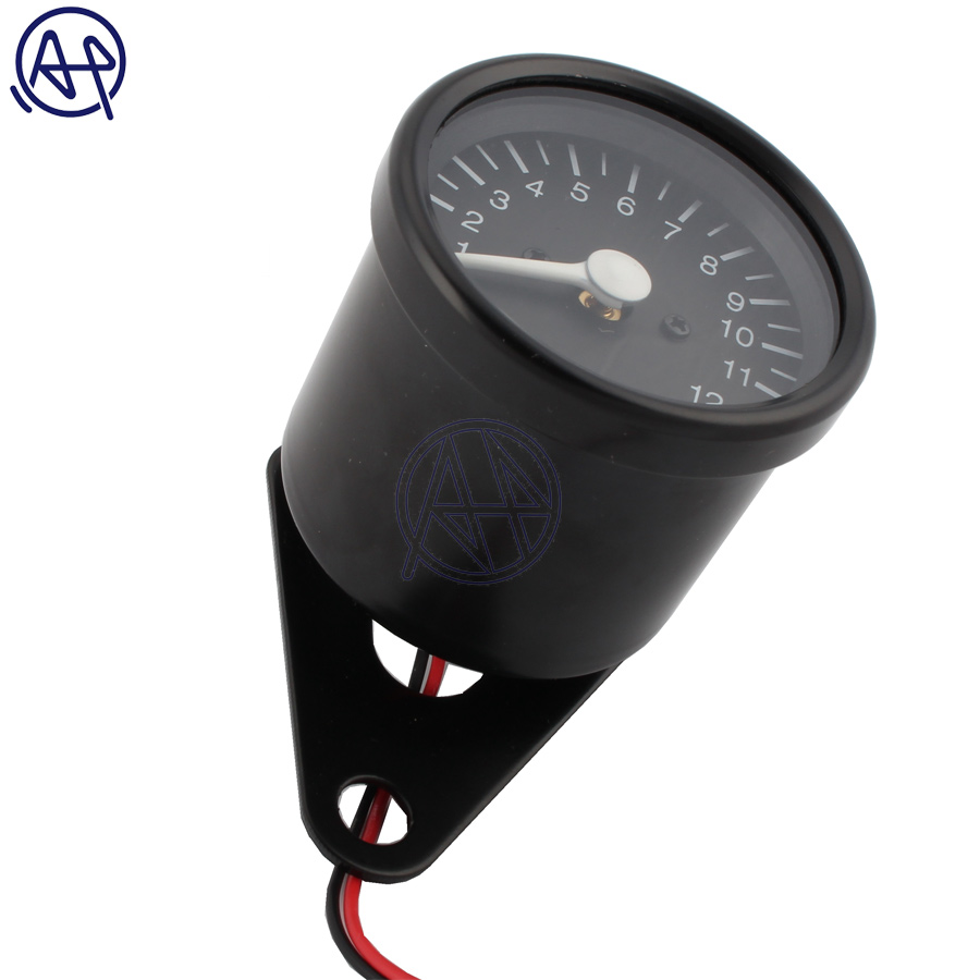 Universal Motorcycle 12V LED Digital Backlight 12K RPM Gauges Cluster Speedometer Tachometer Meter Odometer Instrument Assembly