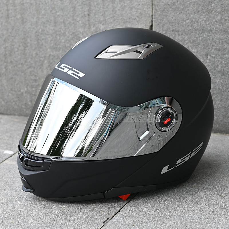 LS2 Ff370 Flip Visor for Motorcycle Helmet, Lente Antiniebla Colorida, Dual Lens Modular Helmet for LS2 FF394 FF386 FF325