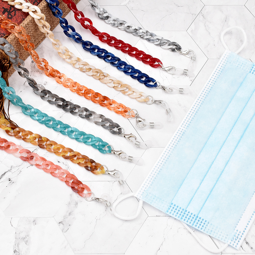 Retro Pendant Mask Key Acrylic Hangs Strap Holder Glasses Chain Neck Women's Sunglasses Lanyard Accessories