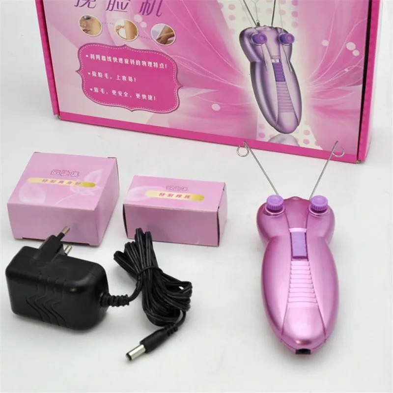 EU Plug Electric Hair r Women Painless Shaver Female Body Defeatherer Cotton Thread Depilator Skin Care Machine 20#4 240624