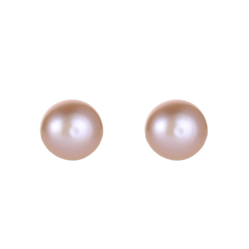MOVESKI 925 Sterling Silver Natural Freshwater Pearl Small Earrings For Women Simple Elegant Jewelry Wedding Party Gift