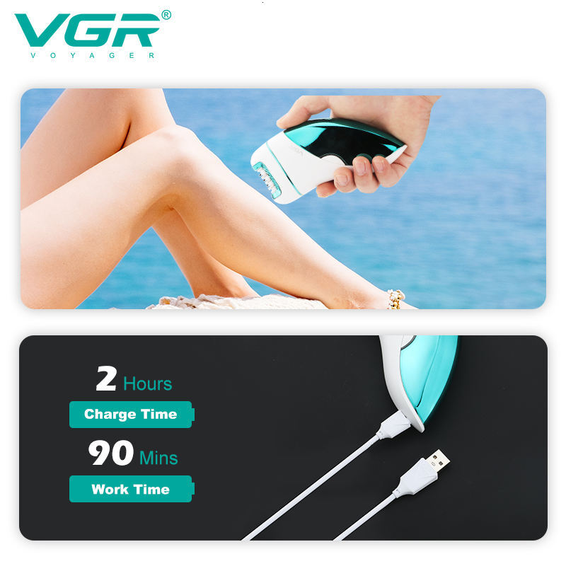 Original VGR 3In1 Women Epilator Electric Shaver Leg Body Hair Removal Wet Dry Lady's legs Bikini Trimmer For Facial Underarms F624-70