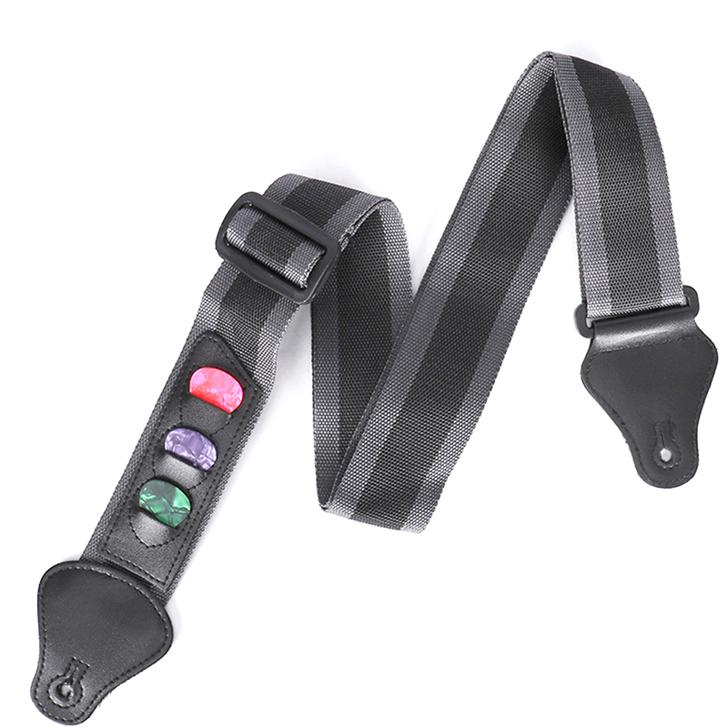1Pc Adjustable Solid Color Guitar Belt Straps For Acoustic Electric Bass Guitar Strap Acoustic Guitar Musical Accessories