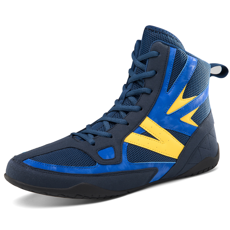 Men Women Professional Boxing Fighting Weightlifting Shoes Light Weight High Top Wrestling Training Boots Plus Size