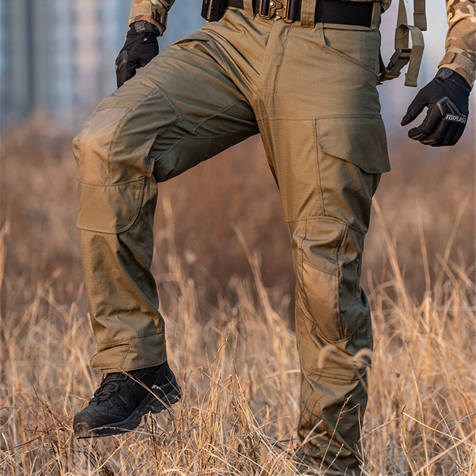 Outdoor Sports Tactical Pants Men's Water Repellent Scratch Wear-resistant Cargo Trousers Camouflage Hiking and Hunting Pants