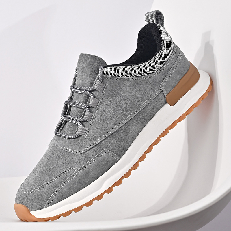 Summer New Sports and Casual Breathable Genuine Leather Versatile Trendy Outdoor Running Shoes Free Shipping