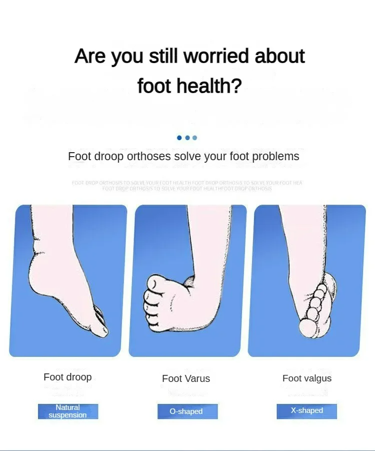 New Drop Foot Brace Orthosis AFO AFOs Ankle Support With Comfortable Inflatable Airbag for Hemiplegia Stroke Shoes Walking Valgus and varus Orthotic s