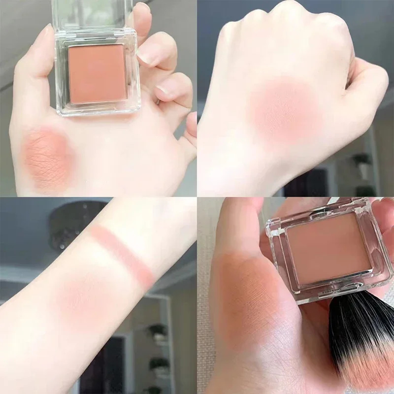 Blush Blueberry Palette Face Mineral Pigment Cheek Blusher Powder Cosmetic Natural Contour Shimmer Highlight Cream Palette 240624