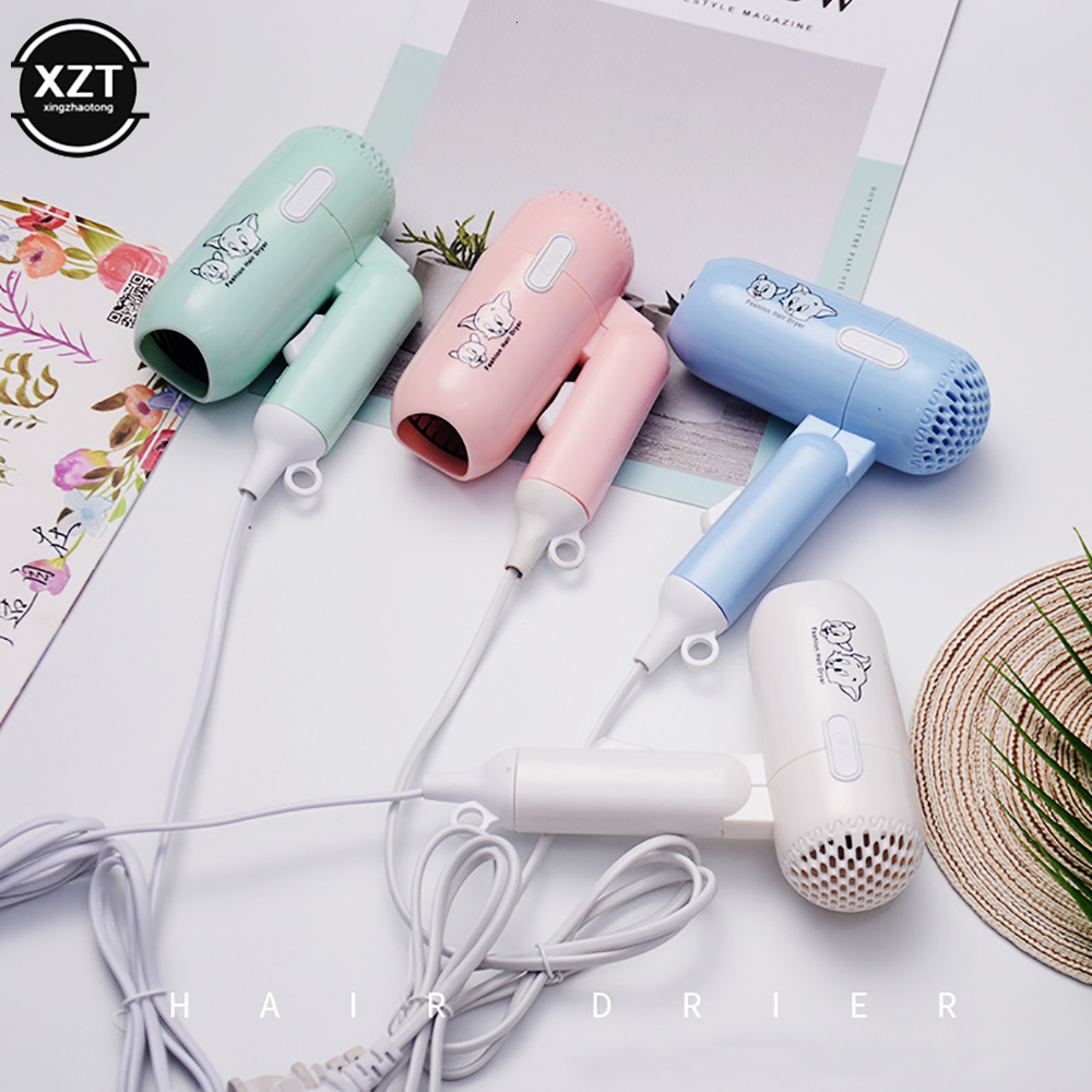 Fashion Mini Folding 450w Low Power Household Travel Dorm Two-Speed Wind Hair Dryer Salon Modeling Tool F625-20
