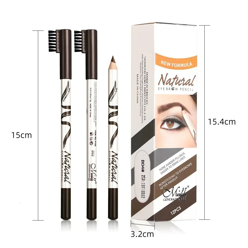 5 Colors Eyebrow Pencil Makeup Menow Eyebrow Marker Waterproof Eyebrow Tattoo for Eyebrows Enhancer Dye Tint Pen Long Lasting 240625