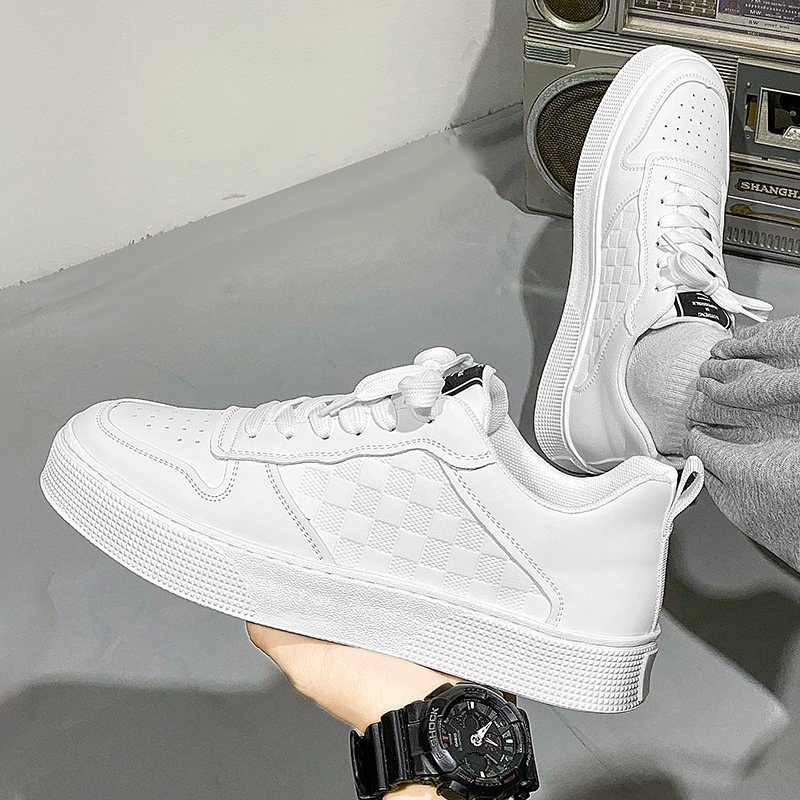 men's casual trend new Seasonal Breathable Walking Running Shoes sports sneaker fashionable thick soles board shoes Lhshoe