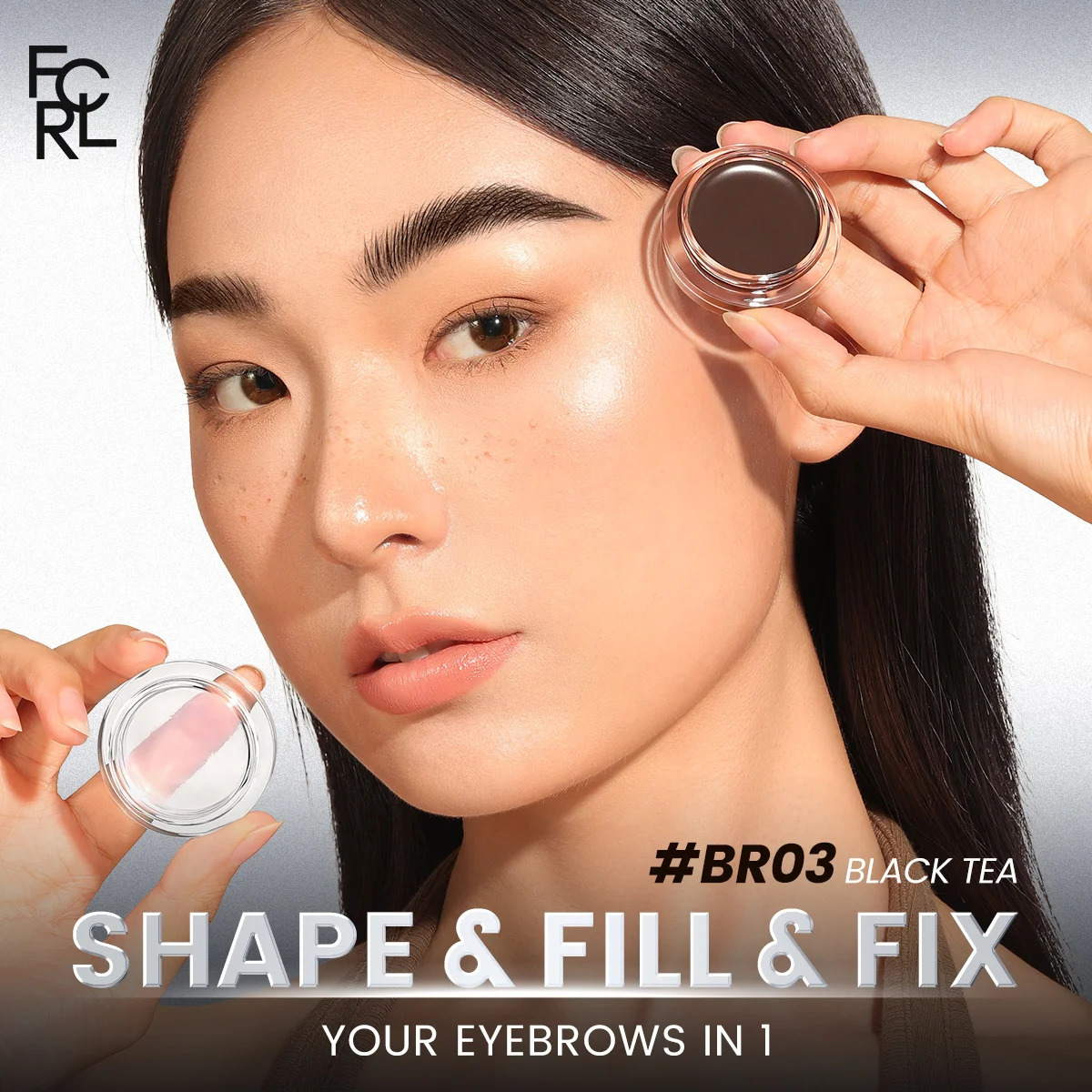 FOCALLURE 2 In 1 Eyebrow Pomade Gel Wax Makeup Waterproof Long Lasting 3 Colors Eyebrow Enhancer Cream Cosmetics With Brush 240625