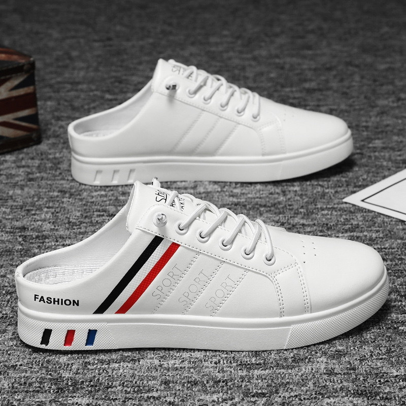 Big size 48 new leather men's casual shoes trend waterproof low top sneakers