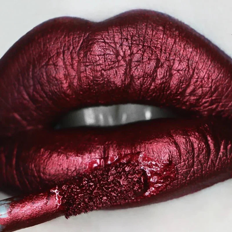 Metallic No-stick Cup Lip Gloss Glitter Matte Waterproof Long Lasting Lip Glaze Liquid Lipstick Lip Makeup Cosmetic 240624