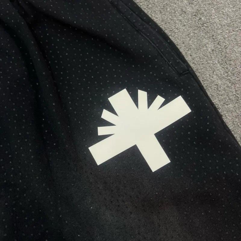 Mens Pants Fasion Tie-dyed Diamonds Vertabrae Sweatpants Men Women Black Jogger Sweat Terry Trousers