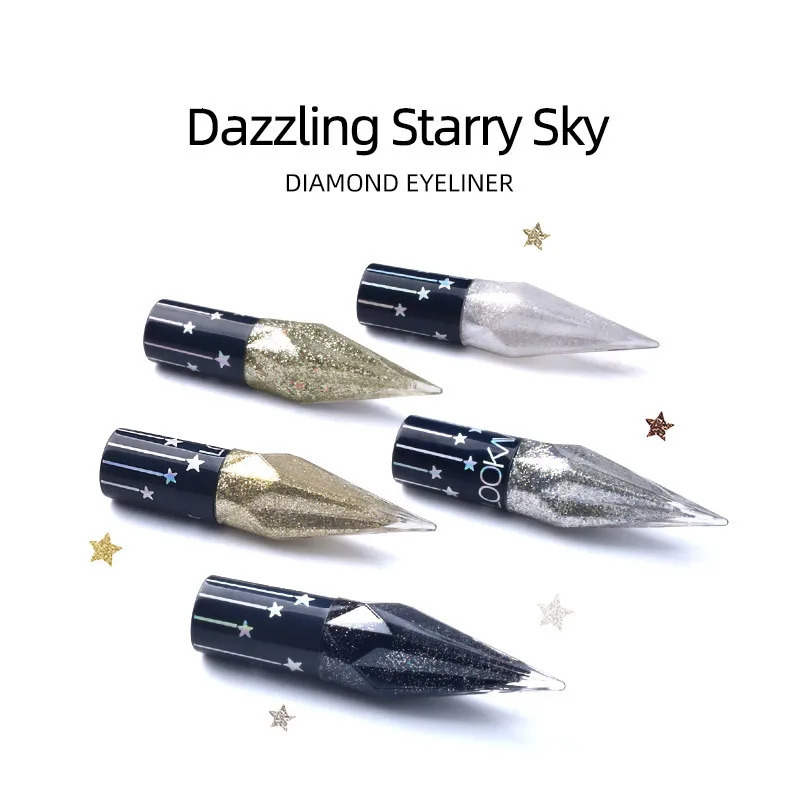 Eye Shadow Diamond Liquid Eyeshadow Waterproof Sequins Smooth Shimmer Eyeliner Stick Makeup Tool 240624