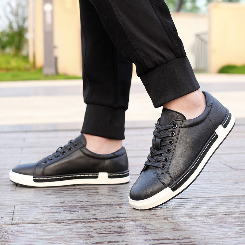 38-48 size yellow black brown grey new arrival leather flat men business casual shoes 920